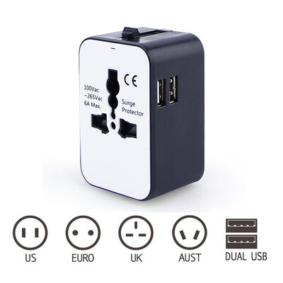 Multi-Outlet Power Plug Travel Universal Travel Converting Power Strip With 2USB Plug Adapter Adapter AU UK
Multi-Outlet Power Plug Travel Universal Travel Converting Power Strip With 2USB Plug Adapter Adapter AU UK