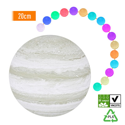 3D Printing Touching Jupiter Light USB Rechargeable Remote Control 16-Color Dimmable Night Lamp Bedroom Decor with Wooden Stand
3D Printing Touching Jupiter Light USB Rechargeable Remote Control 16-Color Dimmable Night Lamp Bedroom Decor with Wooden Stand