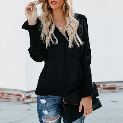 Nomeni Women Casual Solid Long Sleeve Soild Button V Neck Slim Fit Shirt Tops Blouse
Nomeni Women Casual Solid Long Sleeve Soild Button V Neck Slim Fit Shirt Tops Blouse