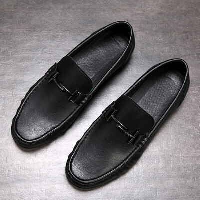 New leather peas shoes youth trend mens loafers comfortable soft noodle casual shoes Q400-A
New leather peas shoes youth trend mens loafers comfortable soft noodle casual shoes Q400-A