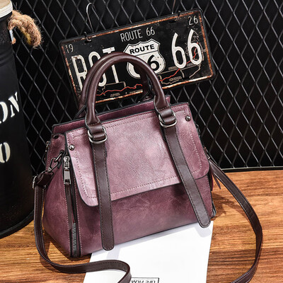 High-capacity ladies shoulder bag retro Korean Joker Messenger bag fashion mother handbag