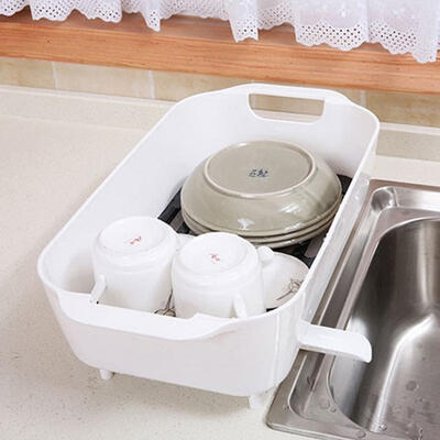 Greensen Multi-Function Drain Rack Kitchen Washing Drain Rack Fruit Strainer Rack White Gray 
Greensen Multi-Function Drain Rack Kitchen Washing Drain Rack Fruit Strainer Rack White Gray