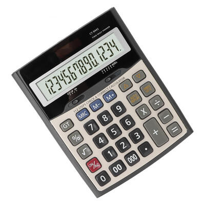 Greensen 14 Digits Dual Power Drive Solar Power Brushed Metal Panel Electronic Desktop Calculator
Greensen 14 Digits Dual Power Drive Solar Power Brushed Metal Panel Electronic Desktop Calculator