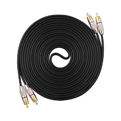 Audio Video Connecting Wires 2RCA to 2RCA Stereo Audio Cable Shielded RCA Cords 24K Gold-Plated Compatible with Speaker Amplifier
Audio Video Connecting Wires 2RCA to 2RCA Stereo Audio Cable Shielded RCA Cords 24K Gold-Plated Compatible with Speaker Amplifier