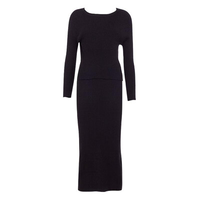 Sexy Women Two-piece Set Knitted Sweater Long Sleeve Slim Bodycon Midi Skirt Split Winter Suits Outfits GreenBlackRed
Sexy Women Two-piece Set Knitted Sweater Long Sleeve Slim Bodycon Midi Skirt Split Winter Suits Outfits GreenBlackRed