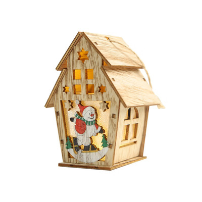 Christmas DIY Ornaments LED Light Wood House Christmas Tree Decorations For Home Hanging Ornaments Holiday Nice Xmas Gift
Christmas DIY Ornaments LED Light Wood House Christmas Tree Decorations For Home Hanging Ornaments Holiday Nice Xmas Gift