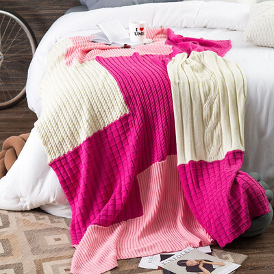 Cotton Knitted Blanket Creative Splicing Style Beautiful Comfortable Color Atmosphere Fashion High Grade Blanket
Cotton Knitted Blanket Creative Splicing Style Beautiful Comfortable Color Atmosphere Fashion High Grade Blanket