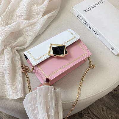 Crossbody female 2019 new fashion hit color sewing thread chain shoulder casual temperament wild black lock small square bag
Crossbody female 2019 new fashion hit color sewing thread chain shoulder casual temperament wild black lock small square bag