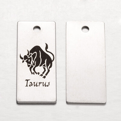 Spray Painted Stainless Steel Pendants Rectangle with Twelve ConstellationZodiac Signs Taurus 38x16x1mm Hole 3mm
Spray Painted Stainless Steel Pendants Rectangle with Twelve ConstellationZodiac Signs Taurus 38x16x1mm Hole 3mm