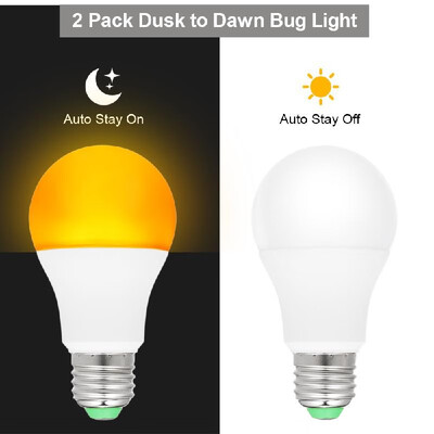 2 Pack Dusk to Dawn Yellow LED Bug Light Bulb Auto On & Off No Blue Light Outdoor 7W E2627 Mosquito Repellent Light Bulb No UV 57
2 Pack Dusk to Dawn Yellow LED Bug Light Bulb Auto On & Off No Blue Light Outdoor 7W E2627 Mosquito Repellent Light Bulb No UV 57