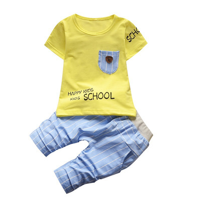 Summer Childrens Clothing Cotton Two Piece Sets Boy Pocket T-shirt&Pants 0-3T Baby Kids Active Sport Suit
Summer Childrens Clothing Cotton Two Piece Sets Boy Pocket T-shirt&Pants 0-3T Baby Kids Active Sport Suit