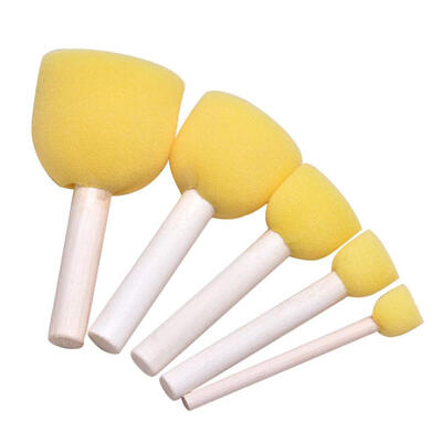 DIY Circular Children Painting Sponge Brushes Seals Set Paint Graffiti Tool