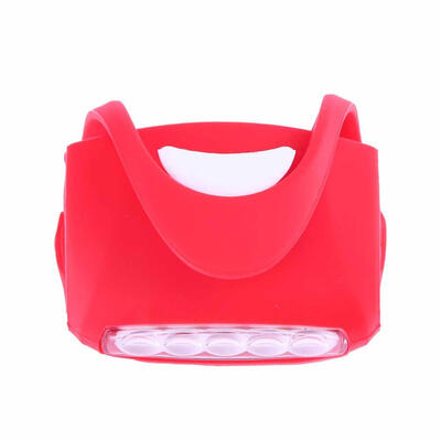 7LED Silicone Bicycle Light Head Front Rear Wheel LED Flash Lamp Light