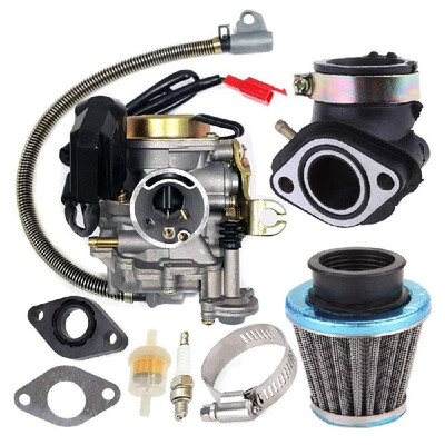 Carburetor Fit for GY6 50CC 49CC 4 Stroke Scooter Taotao Engine 18mm Carb Intake Manifold Air Filter
Carburetor Fit for GY6 50CC 49CC 4 Stroke Scooter Taotao Engine 18mm Carb Intake Manifold Air Filter