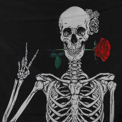 1PC Funny Skull Skeleton Roll Skull Tapestries Wall Hanging Tapestry for Room Halloween Decoration Wall Art Black&White
1PC Funny Skull Skeleton Roll Skull Tapestries Wall Hanging Tapestry for Room Halloween Decoration Wall Art Black&White