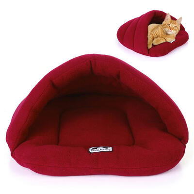 Pet Cat Dog Puppy Nest Bed Soft Warm Cave House Sleeping Bag Mat Pad ML
