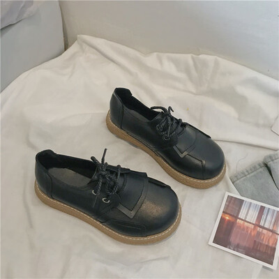 Autumn small leather shoes female Korean academic style round head flat-bottomed students Japanese art retro Harajuku martin shoes
Autumn small leather shoes female Korean academic style round head flat-bottomed students Japanese art retro Harajuku martin shoes