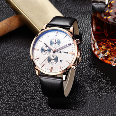 Luxury Man Watches Waterproof Watches Chronograph Clock Military Quartz Wristwatch Relogio Masculino Leather Band
Luxury Man Watches Waterproof Watches Chronograph Clock Military Quartz Wristwatch Relogio Masculino Leather Band