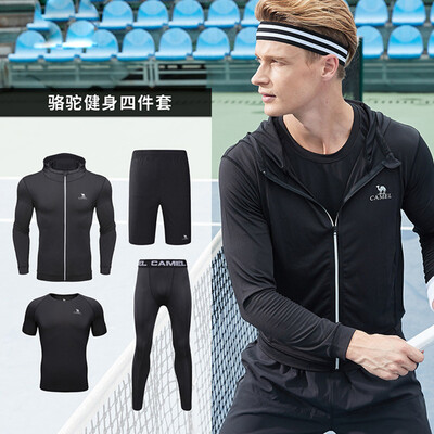 Camel CAMEL camel male fitness four-piece suit casual bodybuilding yoga knit mens suit C8W2Q9901 black L
Camel CAMEL camel male fitness four-piece suit casual bodybuilding yoga knit mens suit C8W2Q9901 black L