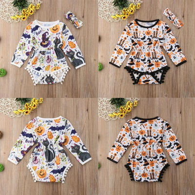 Newborn Baby Girl Halloween Pumpkin Long Sleeve Tassel Romper Jumpsuit Bodysuit Headband
Newborn Baby Girl Halloween Pumpkin Long Sleeve Tassel Romper Jumpsuit Bodysuit Headband