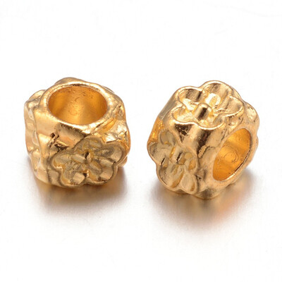 Alloy European Beads Flower Large Hole Beads Cadmium Free & Lead Free Golden 6x6x5mm Hole 4mm
Alloy European Beads Flower Large Hole Beads Cadmium Free & Lead Free Golden 6x6x5mm Hole 4mm