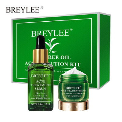 BREYLEE Tea Tree Acne Solution Kit Acne Treatment Serum Face Cream Pimple Removal Essence
BREYLEE Tea Tree Acne Solution Kit Acne Treatment Serum Face Cream Pimple Removal Essence