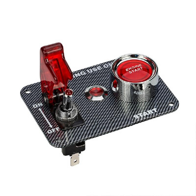 Carbon Fiber 12V Racing Ignition Switch Panel Start Ignition On-off Push Button DIY 3 Toggle for Sport Competitive Car RV
Carbon Fiber 12V Racing Ignition Switch Panel Start Ignition On-off Push Button DIY 3 Toggle for Sport Competitive Car RV