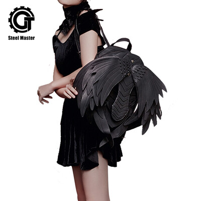 Steel Master Punk Character Women backpack Shoulder Bag Fashion Angle Wings Bags Halloween Cosplay Accessories
Steel Master Punk Character Women backpack Shoulder Bag Fashion Angle Wings Bags Halloween Cosplay Accessories