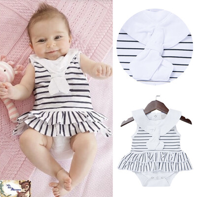 Summer Infant Baby Girls Sleeveless Striped Print Jumpsuit Romper Clothes
Summer Infant Baby Girls Sleeveless Striped Print Jumpsuit Romper Clothes