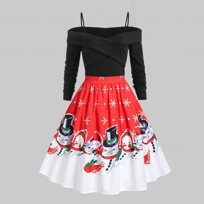 Tailored Women Casual Christmas PrintOff Shoulder Long Sleeve Print Dress Party Dress
Tailored Women Casual Christmas PrintOff Shoulder Long Sleeve Print Dress Party Dress