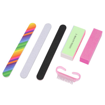 6pcsSet Nail Manicure Kit Brush Buffer Grit Sand Nail Art Accessories Sanding Nail Files UV Gel Polish Tools
6pcsSet Nail Manicure Kit Brush Buffer Grit Sand Nail Art Accessories Sanding Nail Files UV Gel Polish Tools