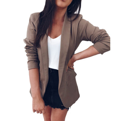 Slim Blazers Women Autumn Suit Jacket Female Work Office Lady Suit Black Business Notched Blazer Coat
Slim Blazers Women Autumn Suit Jacket Female Work Office Lady Suit Black Business Notched Blazer Coat