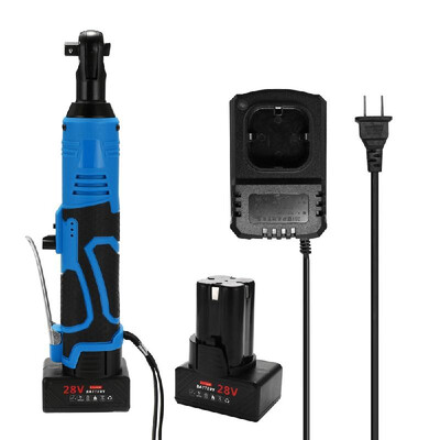 28V Multifunctional Cordless Rechargeable Electric Wrench 38 Inch Right Angle Electric Ratchet Wrenches with LED Light
28V Multifunctional Cordless Rechargeable Electric Wrench 38 Inch Right Angle Electric Ratchet Wrenches with LED Light