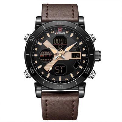 NAVIFORCE 9132 Waterproof Sports Mens Quartz Wristwatch Watch With Leather Strap
NAVIFORCE 9132 Waterproof Sports Mens Quartz Wristwatch Watch With Leather Strap