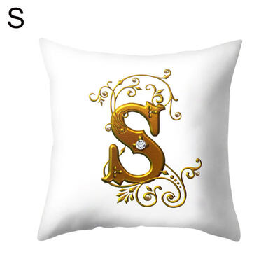 26 Golden A to Z Alphabet Flower Soft Pillow Case Cushion Cover Home Sofa Decor
26 Golden A to Z Alphabet Flower Soft Pillow Case Cushion Cover Home Sofa Decor