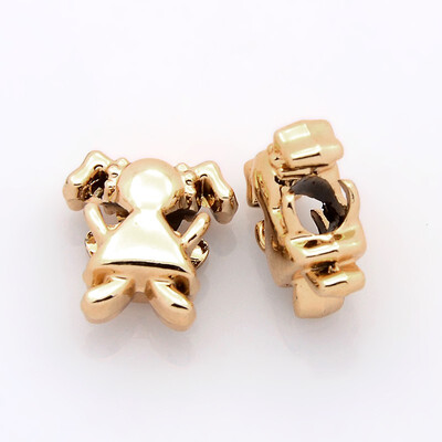 Nickel Free & Lead Free Unfading Golden Alloy European Beads Large Hole Beads Girl 14x14x7mm Hole 4mm
Nickel Free & Lead Free Unfading Golden Alloy European Beads Large Hole Beads Girl 14x14x7mm Hole 4mm