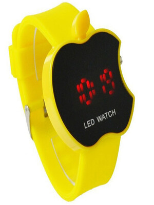 Fashion trend Apple touch screen LED student child jelly electronic watch
