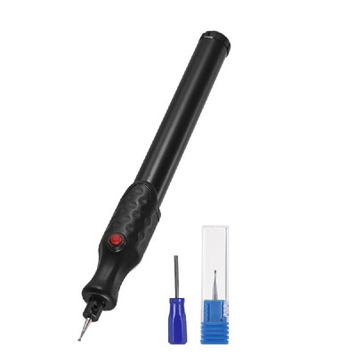 Electric Micro Engraving Pen Mini Engraver Machine Cordless DIY Carve Tools Graver Kit with Extra Diamond Tip Bit Replacement for