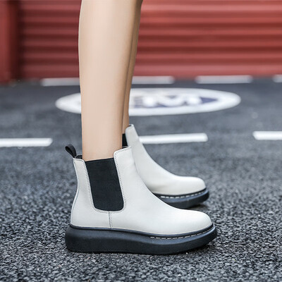 Chelsea Booties Women Early Autumn Retro British Wind Womens Boots One-legged Elastic Leather
Chelsea Booties Women Early Autumn Retro British Wind Womens Boots One-legged Elastic Leather