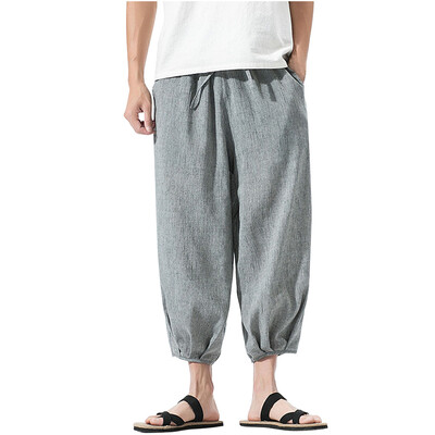 Gobestart Summer Men Casual Harem Pants Jogger Pants Fitness Trousers Linen Loose Pants
Gobestart Summer Men Casual Harem Pants Jogger Pants Fitness Trousers Linen Loose Pants