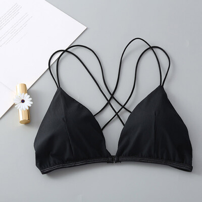 Sexy Thin Belt Front Buckle Gathered Beautiful Back Straps Camisole