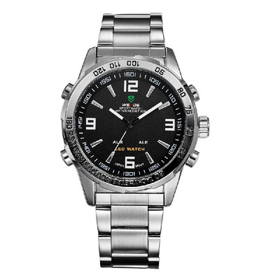 WEIDE WH1009 Quartz Digital Electronic Watch Dual Time Calendar Month 3ATM Waterproof Timer Business Men Fashion Casual Outdoor Sp
WEIDE WH1009 Quartz Digital Electronic Watch Dual Time Calendar Month 3ATM Waterproof Timer Business Men Fashion Casual Outdoor Sp