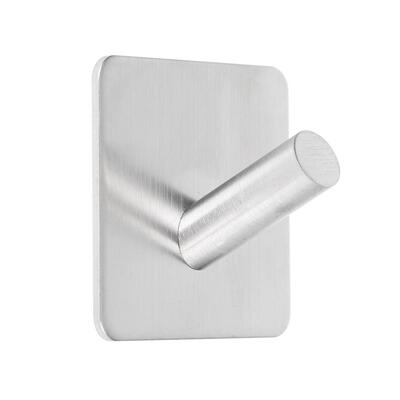 Adhesive Wall Door Hook Stainless Steel Kitchen Bathroom Hanger Holder