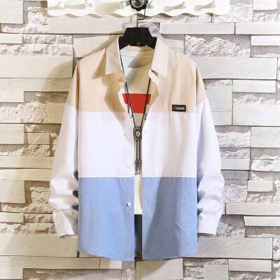 Tailored Mens Casual Fashion Colour Collision Patchwork Long Sleeve Shirt Top Blouse
Tailored Mens Casual Fashion Colour Collision Patchwork Long Sleeve Shirt Top Blouse