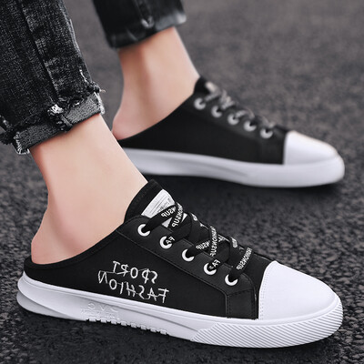 Summer mens shoes fashion canvas tide shoes lazy sandals Baotou half slippers mens new summer casual shoes
Summer mens shoes fashion canvas tide shoes lazy sandals Baotou half slippers mens new summer casual shoes