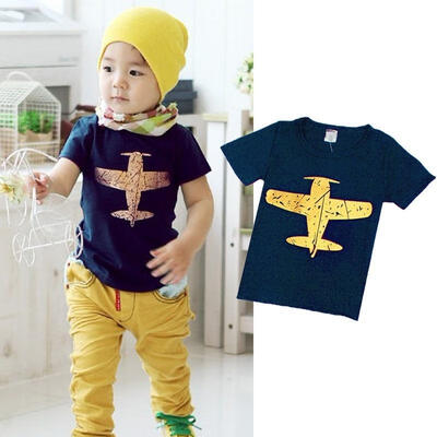 Plane Print Funny Baby Toddler Boy Kids Short Sleeve Cotton T-shirt Tee Tops 1-8Y
Plane Print Funny Baby Toddler Boy Kids Short Sleeve Cotton T-shirt Tee Tops 1-8Y