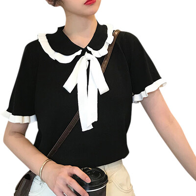 Women Summer Fashion Concise Casual All-match Cute Bow-knot Short Sleeve T-shirts
Women Summer Fashion Concise Casual All-match Cute Bow-knot Short Sleeve T-shirts