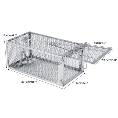 Greensen 26214114cm Rat Trap Cage Small Live Animal Pest Rodent Mouse Control Bait Catch Rat Trap Mouse Trap Cage
Greensen 26214114cm Rat Trap Cage Small Live Animal Pest Rodent Mouse Control Bait Catch Rat Trap Mouse Trap Cage