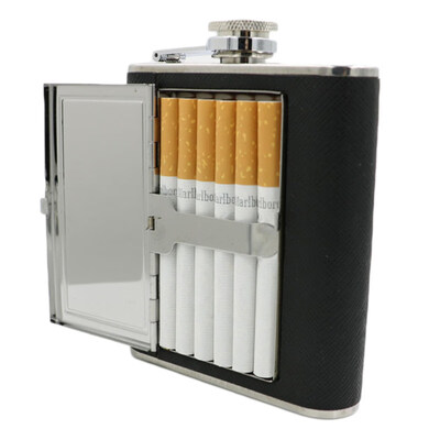 Cigarette Case 56oz Stainless Steel Hip Flask Wine Liquor Alcohol Drinkware 
Cigarette Case 56oz Stainless Steel Hip Flask Wine Liquor Alcohol Drinkware