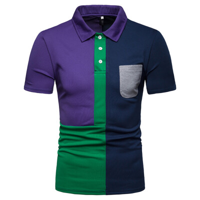 Toponeto Fashion Mens Casual Mixing Colour Slim Fit Short Sleeve Sports Shirt Top Blouse
Toponeto Fashion Mens Casual Mixing Colour Slim Fit Short Sleeve Sports Shirt Top Blouse